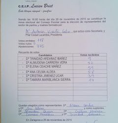 LOS RESULTADOS ELECTORALES 2015/2016