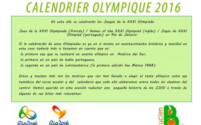 CALENDARIO DEL COLEGIO 2016