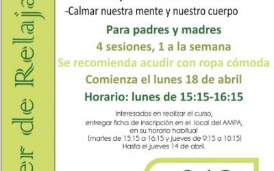 TALLER DE RELAJACIÓN PARA PADRES
