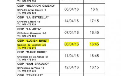 JORNADA  DE  PUERTAS ABIERTAS  EN LOS CENTROS PÚBLICOS