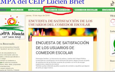 ENCUESTA DE SATISFACCIÓN DE LOS USUARIOS DEL COMEDOR ESCOLAR