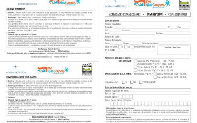 EXTRAESCOLARES INGLES KIDS WORKSHOP  Y  ENGLISH CREATION & FILM MAKING