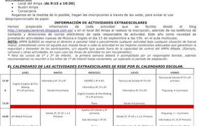 CIRCULAR EXTRAESCOLARES CURSO 2016/2017