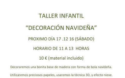 TALLER NAVIDEÑO EN EL BAUL DE IDEAS