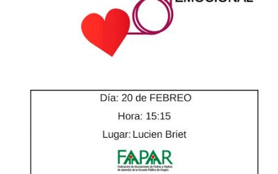 CHARLA INTELIGENCIA EMOCIONAL 20 DE FEBRERO A LAS 15:15 h.