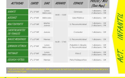 EXTRAESCOLARES SEI E INSCRIPCIÓN ONLINE