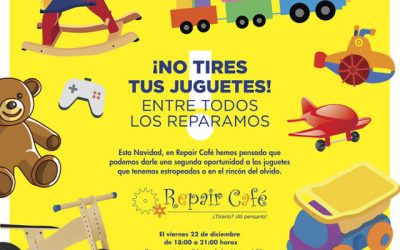 ¿Quieres reparar algún juguete que tengas estropeado en casa? El dia 22 en la Azucarera voluntarios expertos te ayudarán.