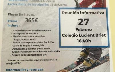 SEMANA BLANCA CON OCEANO ATLANTICO, REUNIÓN INFORMATIVA