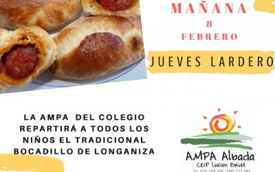 MAÑANA JUEVES LARDERO!!