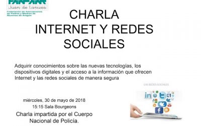 CHARLA INTERNET Y REDES SOCIALES 30 de mayo Sala Bourgeons