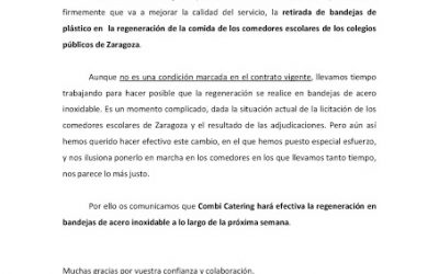 Regeneración de comidas en linea fría