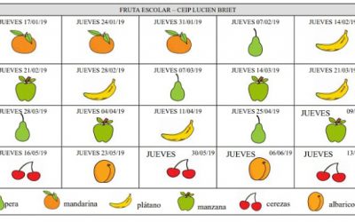 Campaña de fruta en el cole