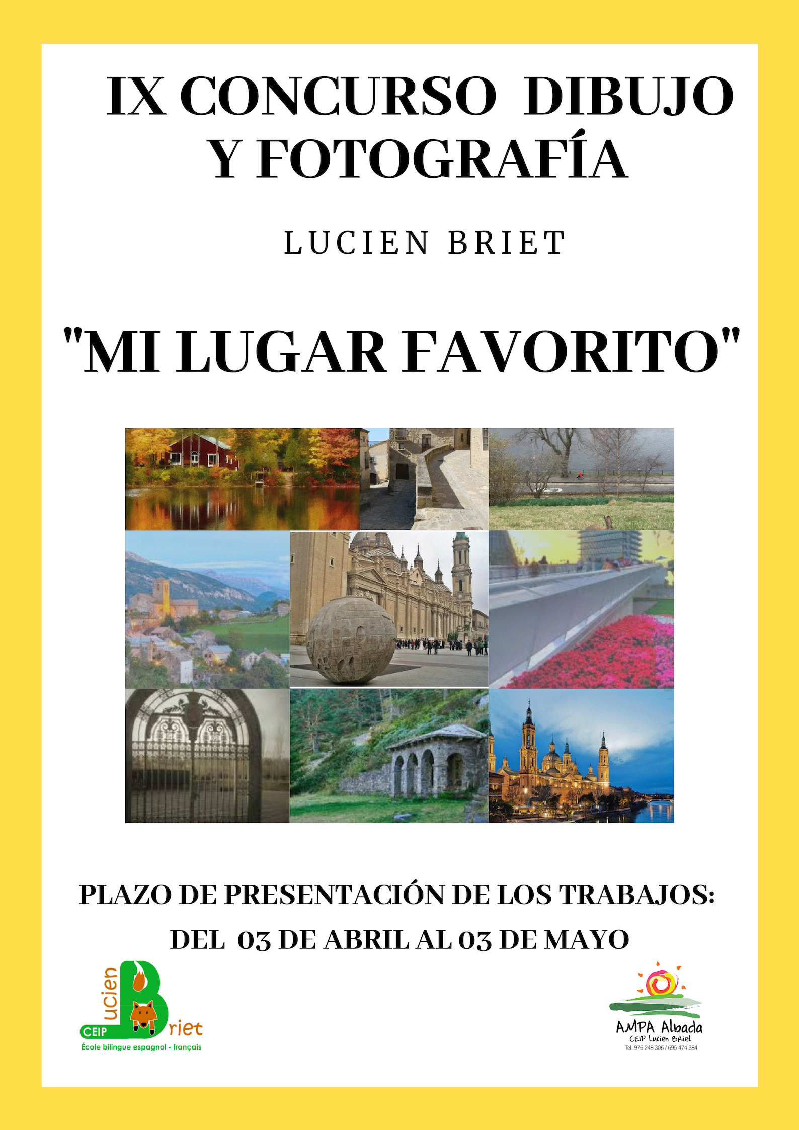 IX CONCURSO DE DIBUJO Y FOTOGRAFÍA LUCIEN BRIET