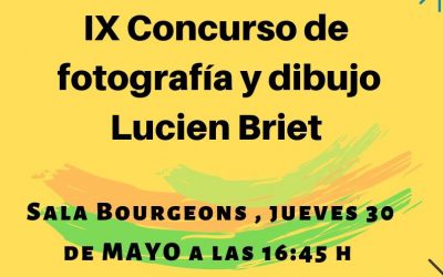 ENTREGA PREMIOS IX CONCURSO FOTOGRAFÍA Y DIBUJO este jueves 30 de mayo a las 16:45 h