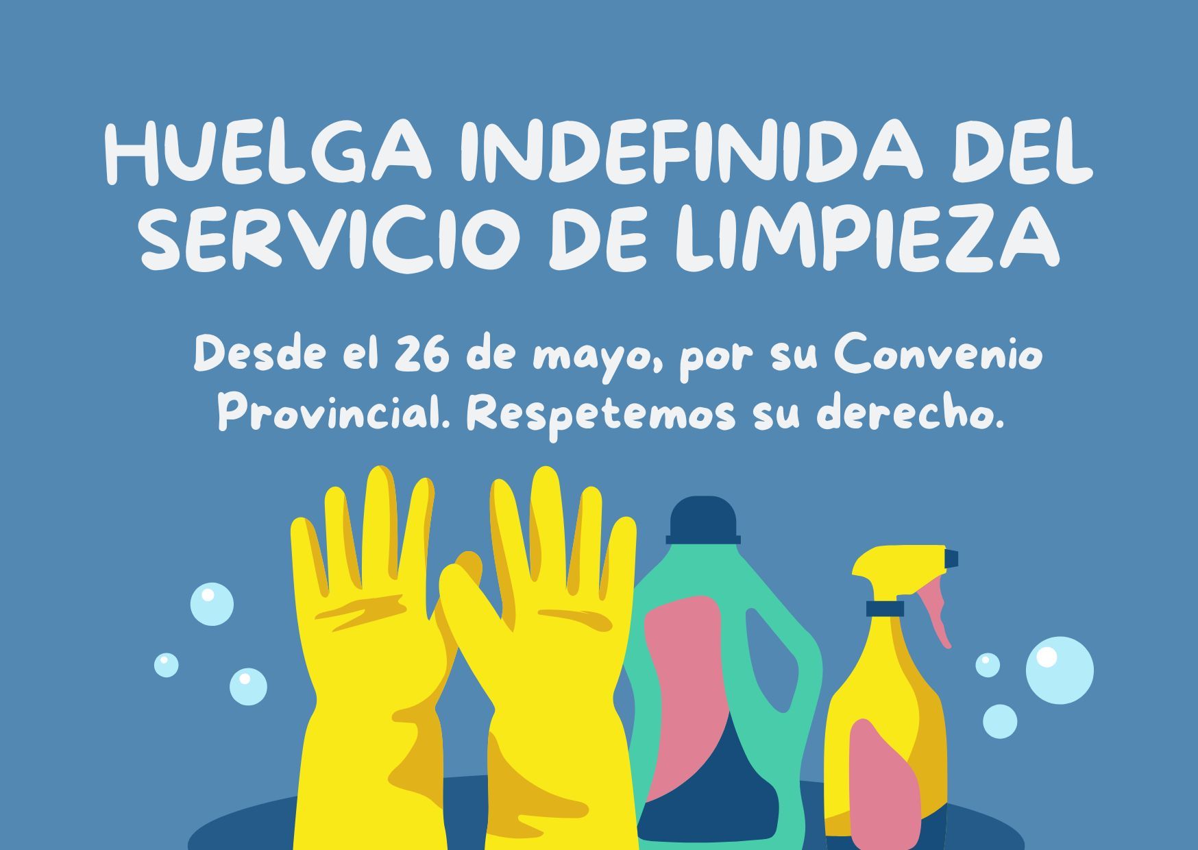 Situación del servicio de limpieza: colaboración de toda la comunidad educativa
